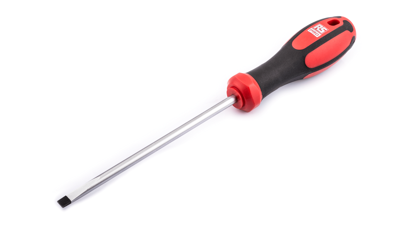 RS PRO Slotted  Screwdriver, 3 x 0.5 mm Tip, 75 mm Blade, 165 mm Overall