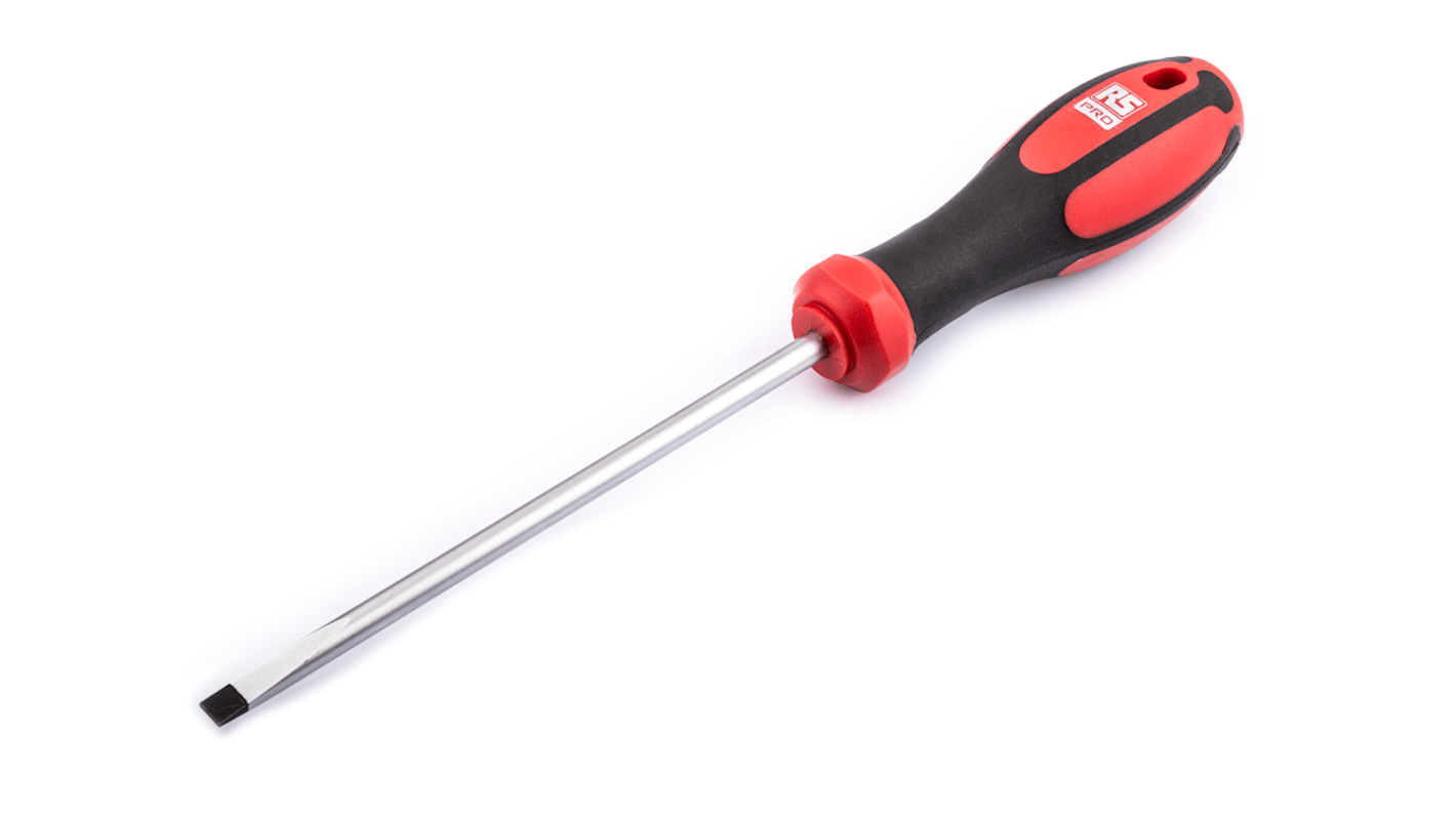 RS PRO Slotted  Screwdriver, 3.5 x 0.6 mm Tip, 100 mm Blade, 190 mm Overall