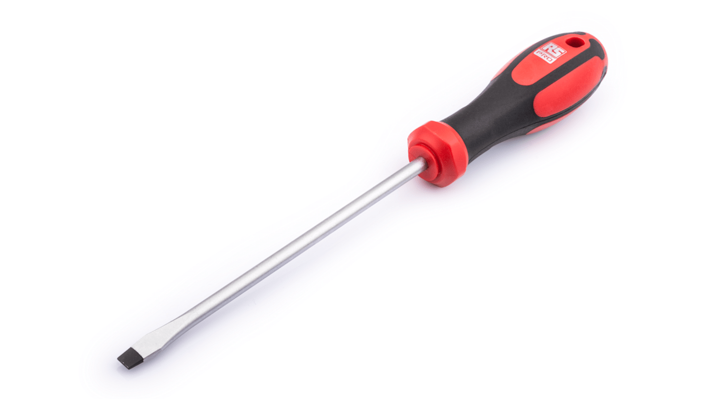 RS PRO Slotted  Screwdriver, 5.5 x 1 mm Tip, 200 mm Blade, 300 mm Overall