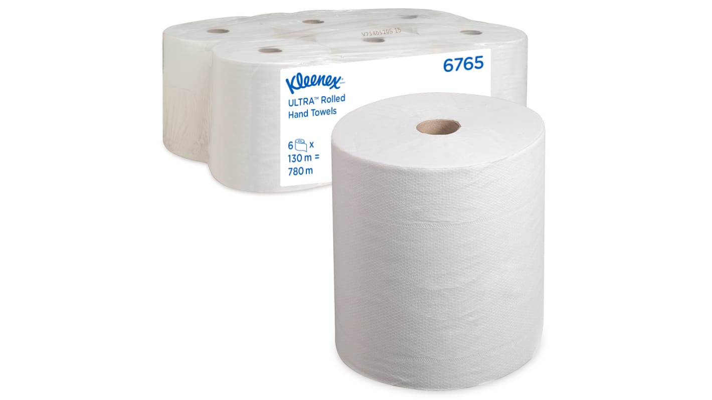 Kimberly Clark Kleenex Rolled White Paper Towel, 198mm