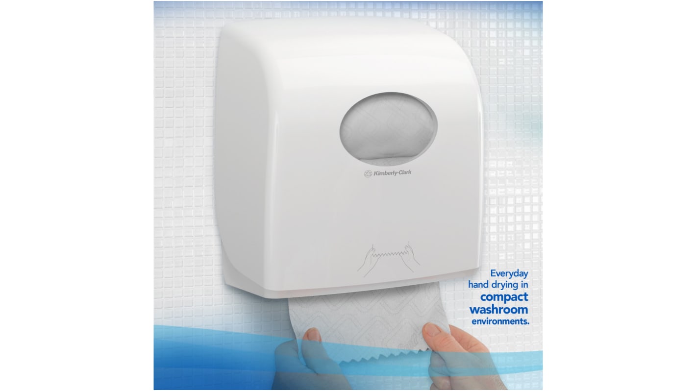 Toalla de Papel Kimberly Clark Essential / Rollo Blanco de 1 capa, 760 Hojas de 198mm