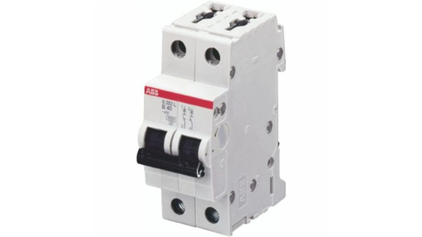 Interruttore magnetotermico ABB, 2P 6A 6 kA, Tipo C