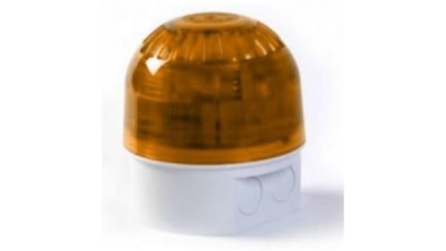 Segnalatore acustico e luminoso Klaxon, Ambra, 17 → 60 V c.c., 106dB a 1 m, IP65