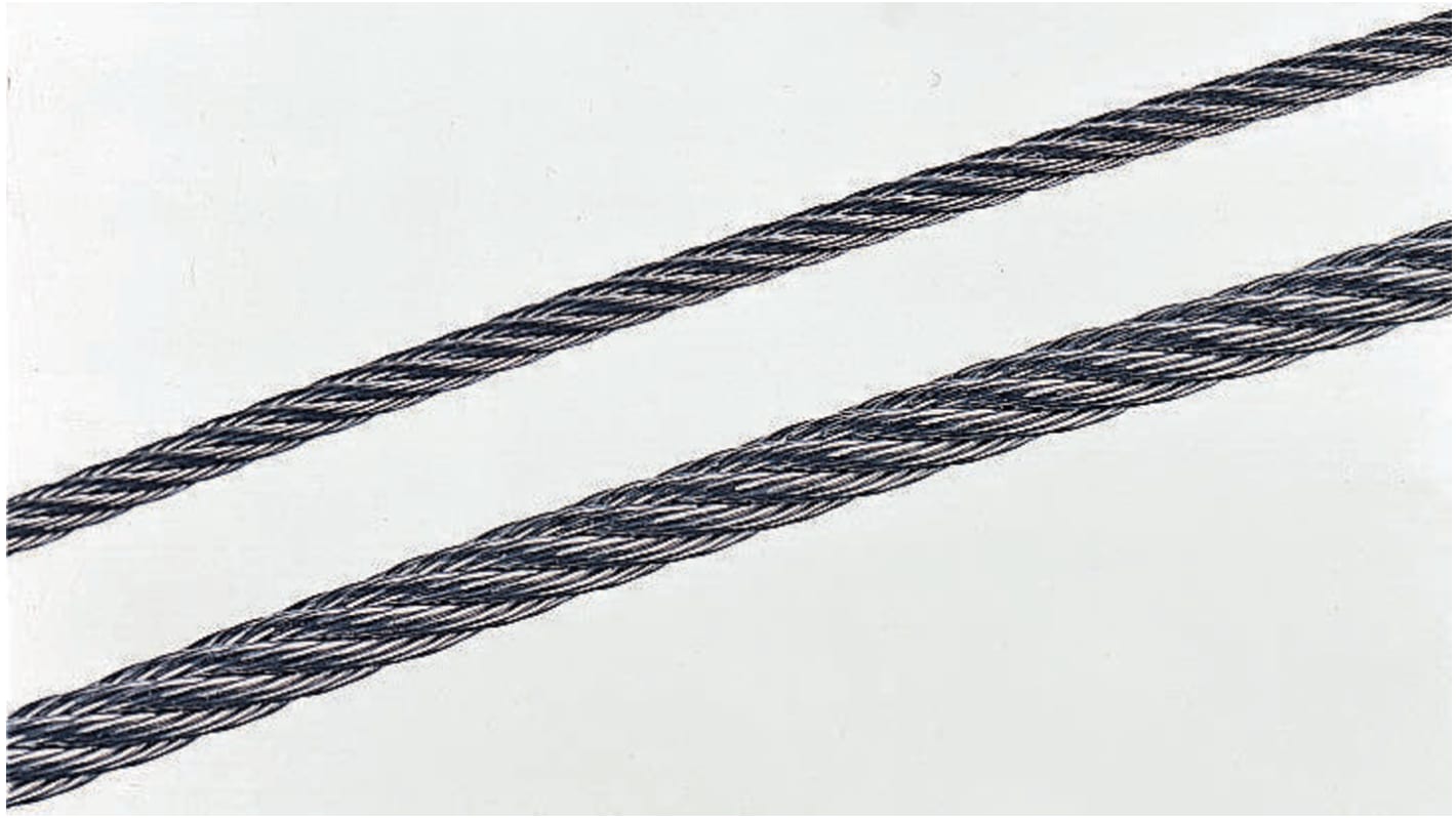 RS PRO Stainless Steel Wire Rope, 75m