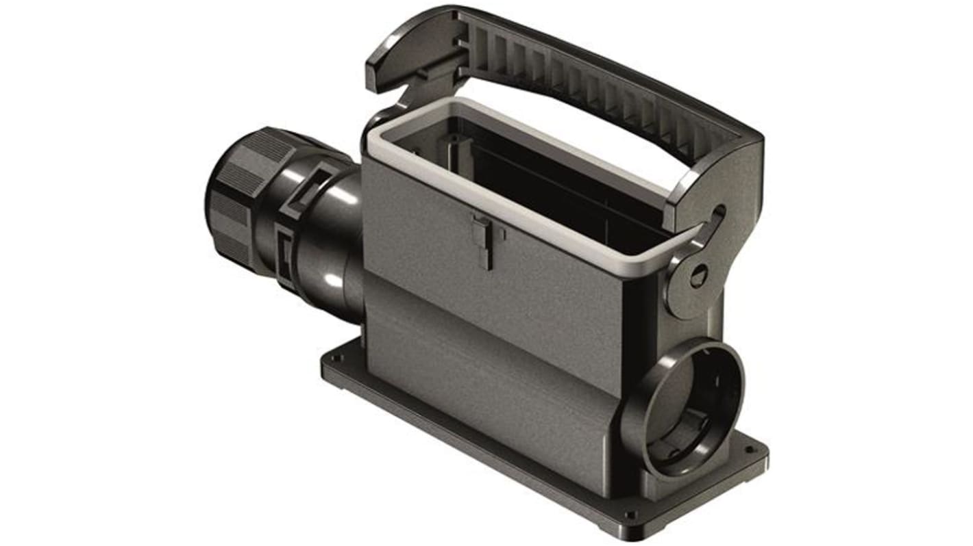 HARTING Han-Eco B Series Heavy Duty Power Connector Housing, 1 x M25 Thread, Side Entry