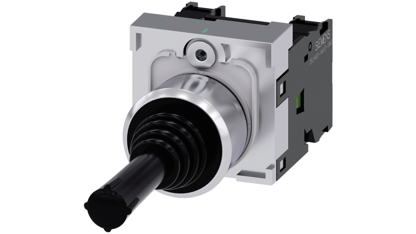 Siemens 2-Axis Joystick Switch Round, Momentary, IP20, IP65, IP67 500V ac/dc