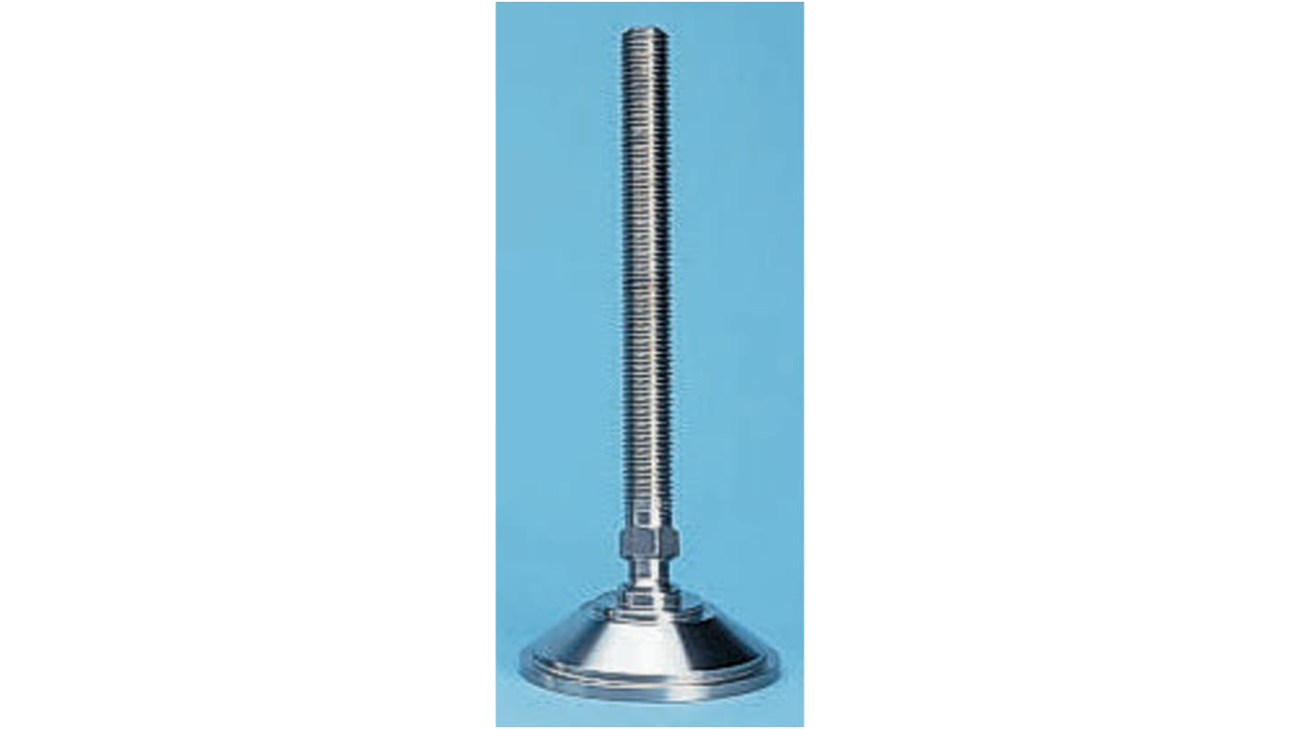 Nu-Tech Engineering M12 Stainless Steel Adjustable Foot, 1500kg Static Load Capacity 10° Tilt Angle