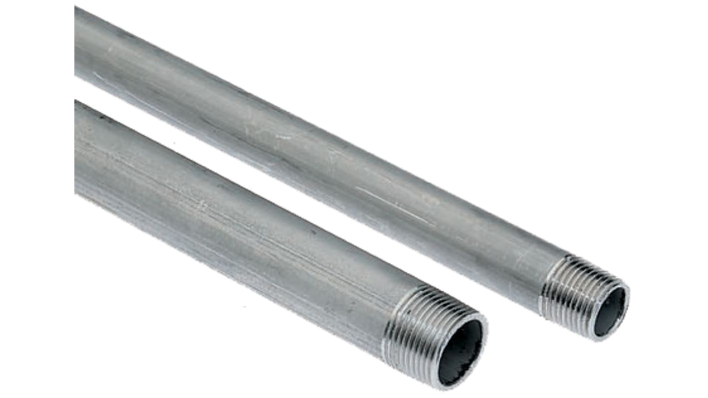 RS PRO BSPT 1/4in Stainless Steel Pipe, 2m Length, 13.15mm Nominal Outer Diameter