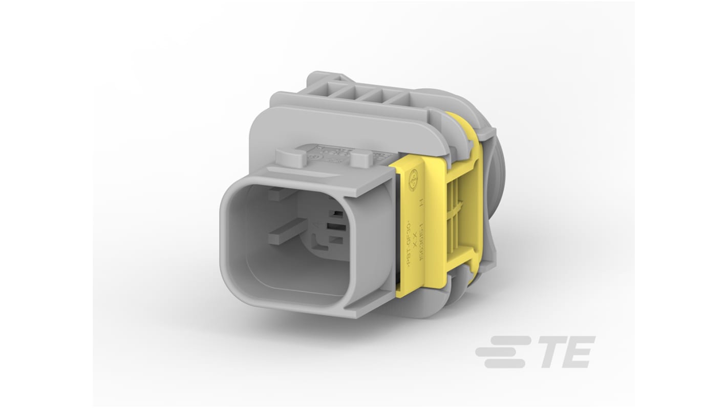 TE Connectivity, HDSCS Automotive Connector Socket Grey 4 Way 2-1703818-1
