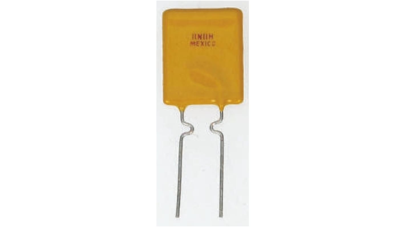Fusibile ripristinabile Littelfuse, intervento a 5A in 40s, 16V cc, tenuta 2.5A, 60mΩ max