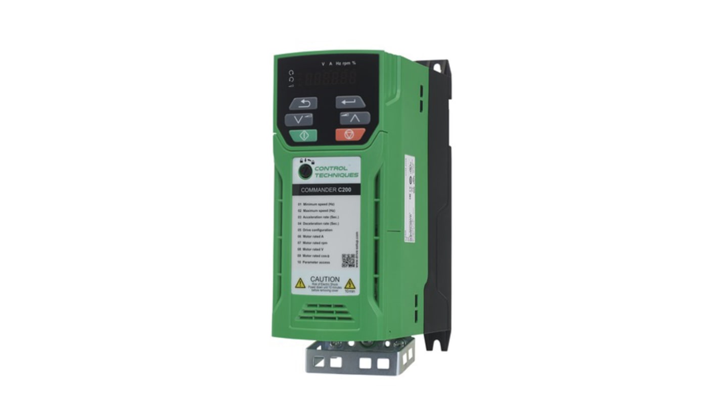 Control Techniques Inverter Drive, 2.2 kW, 3 Phase, 200 → 240 V ac, 10 A, C200 Series