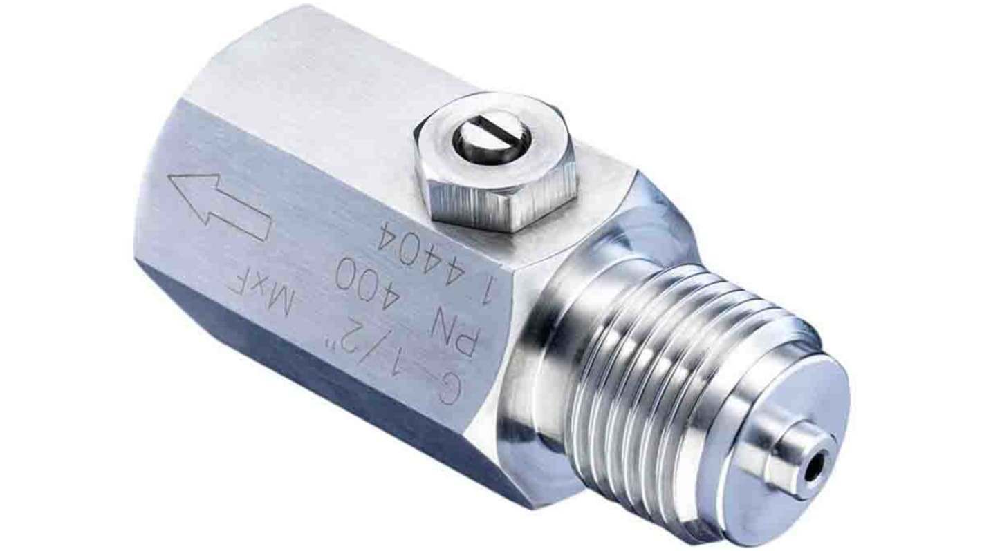 Bourdon Adapter, G 1/2 Female, G 1/2 Male, 400bar max