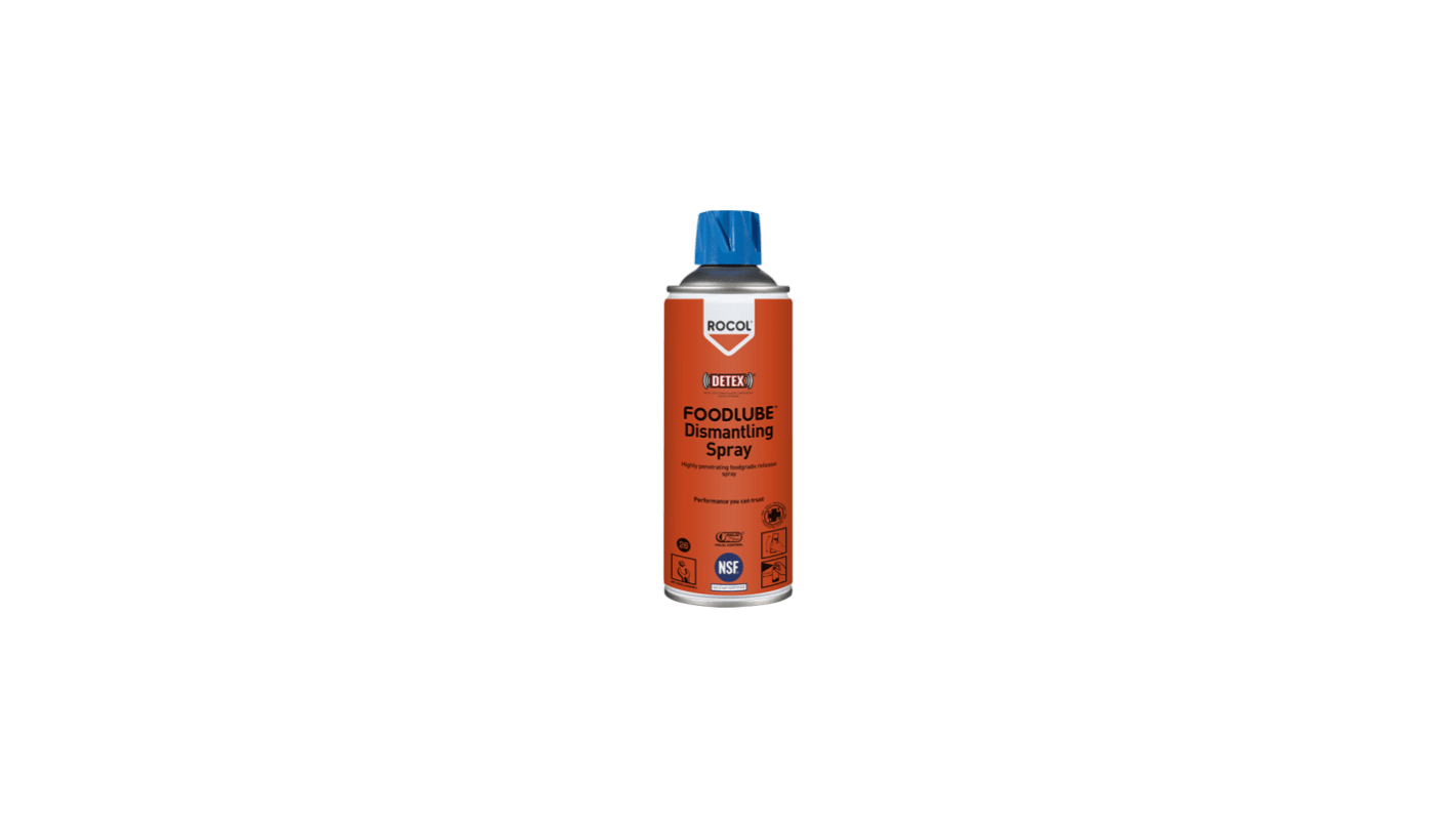 Rocol Foodlube® Dismantling Spray Ester Blend Lubricant 300 ml Aerosol,Food Safe