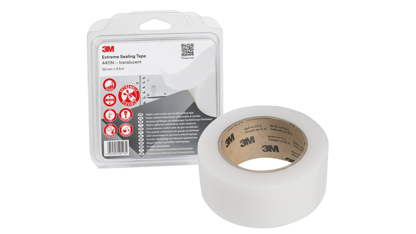 3M 4411N Panzerband, Ionomer Neutral, 1mm x 50mm x 5.5m