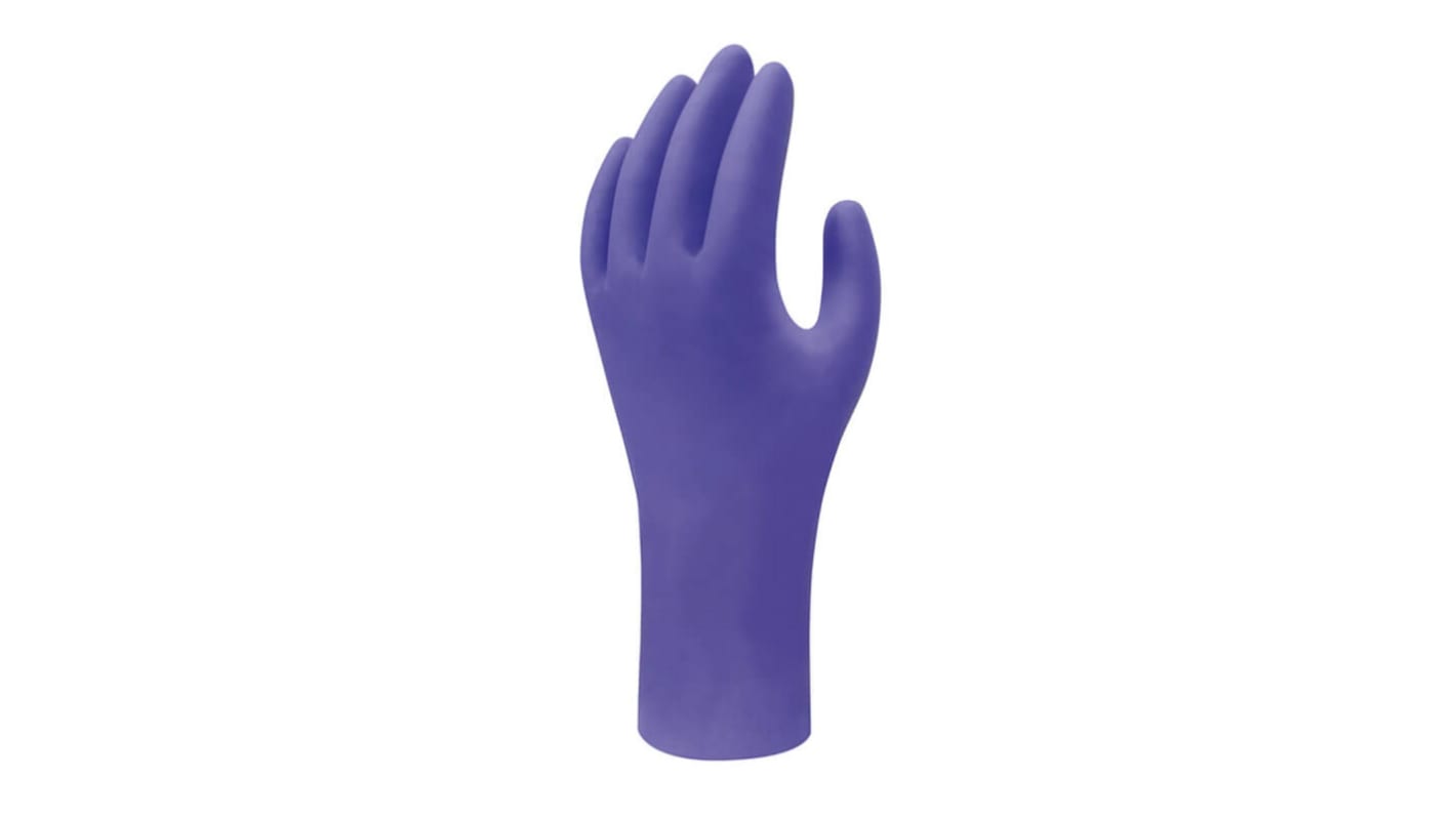 Rękawice jednorazowe, 100 szt., kolor: Purpurowy, Showa