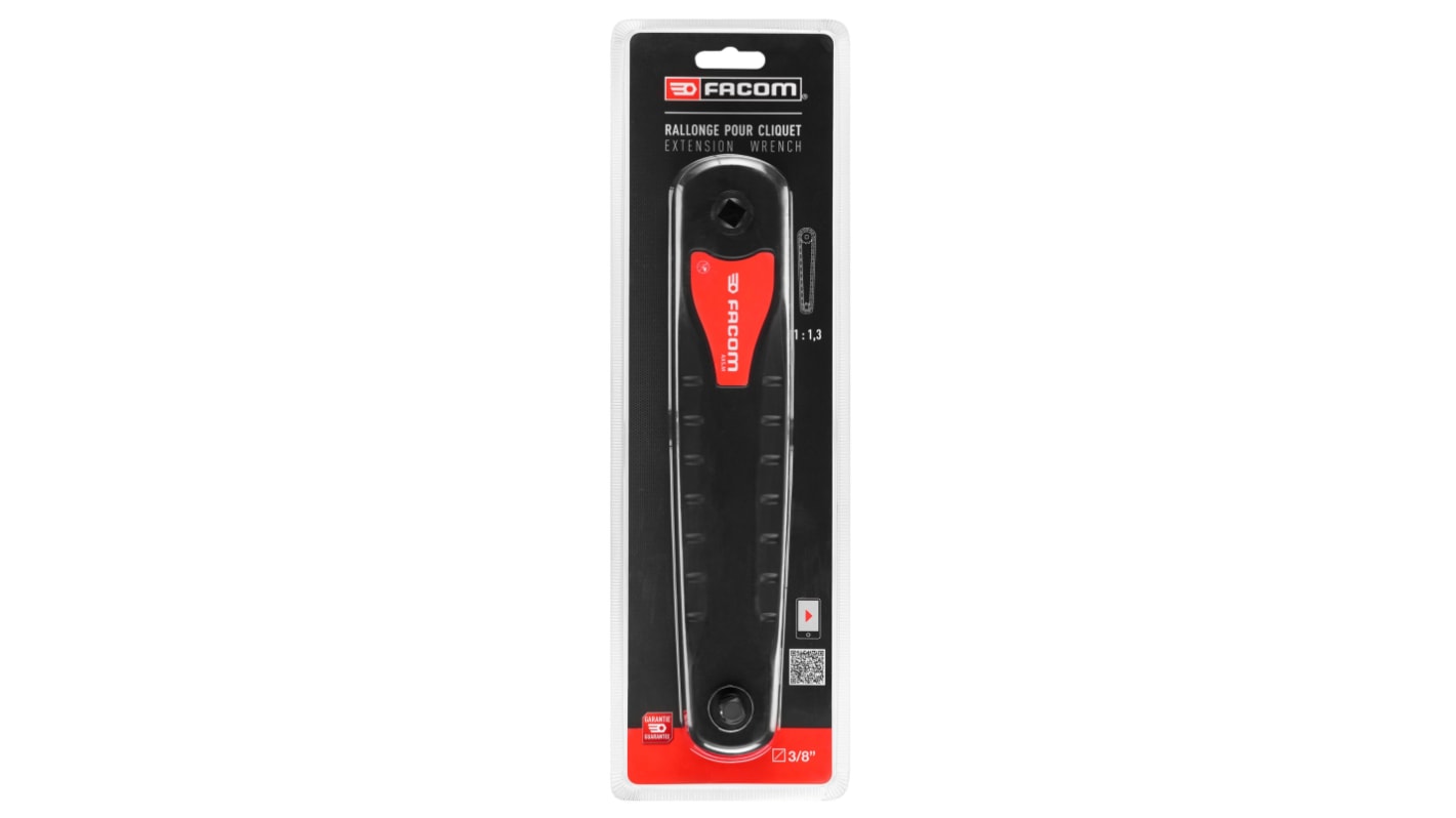 Chiave di prolunga Facom, attacco Quadrato da 3/8 poll., lunghezza 230 mm, Acciaio