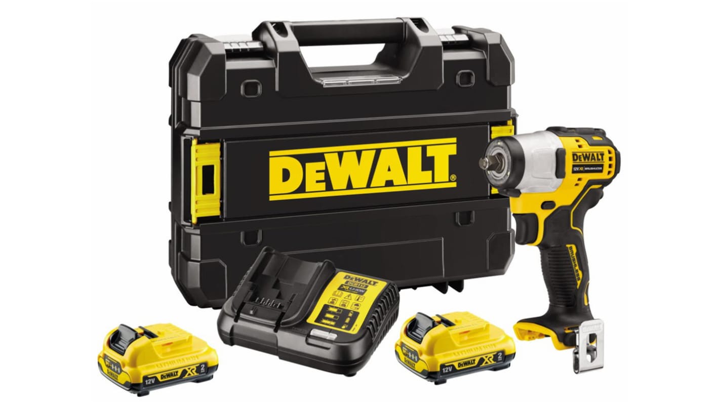 DeWALT 3/8 in 12V, 2Ah Impact Wrench Type G - British 3-Pin