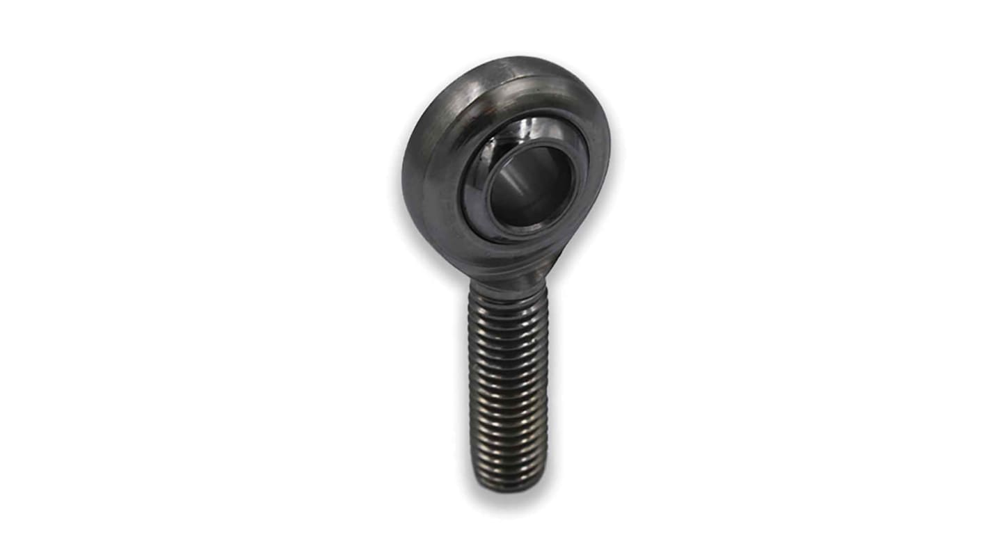 LDK M12 Male 304 Stainless Steel Rod End, 12mm Bore, 69mm Long, Metric Thread Standard, Male Connection Gender