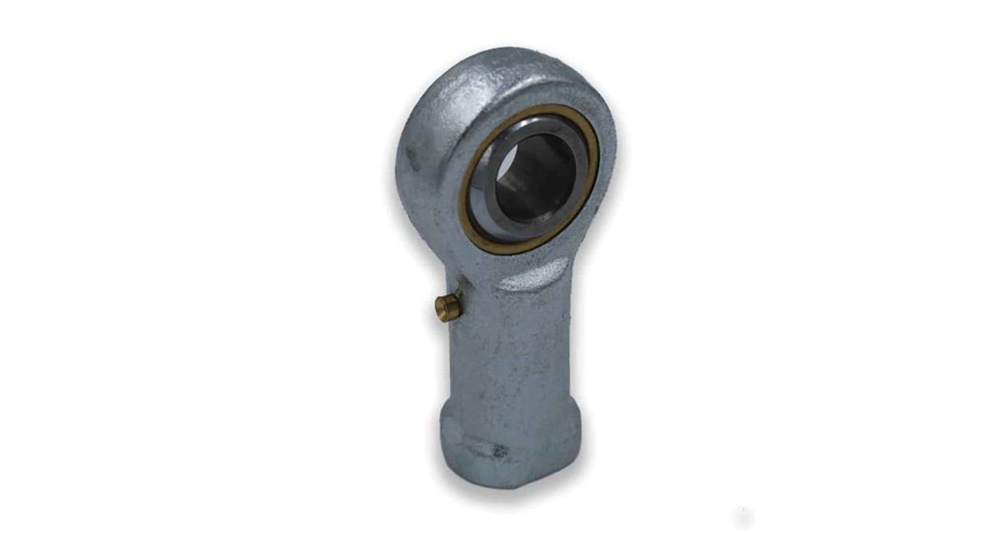 Terminale aste LDK, lunghezza 42.85mm, foro da 6.35mm, carico dinamico 4.8kN, statico 11.2kN, in Acciaio al carbonio