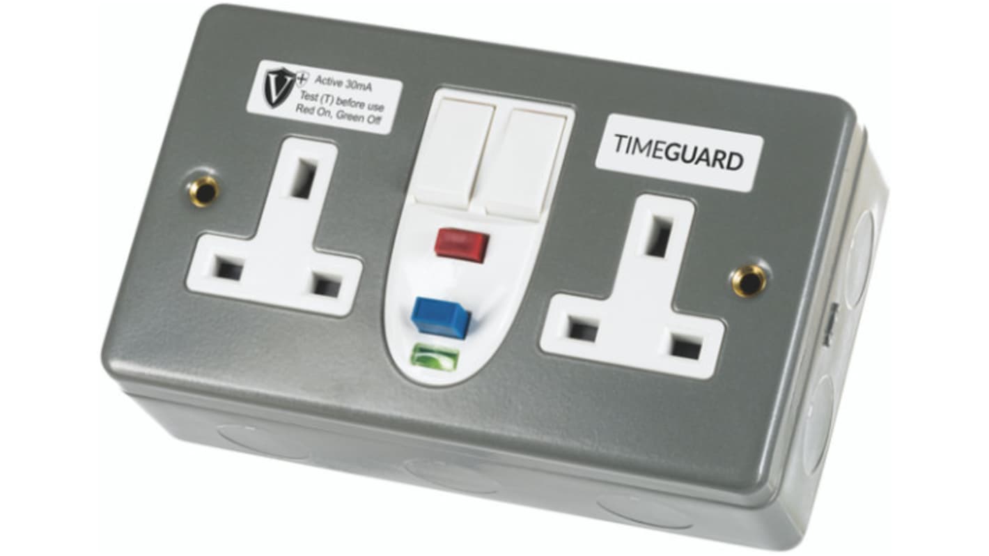 Timeguard 漏电保护插座, 有源, 230 V 交流, 30A, 塑料制