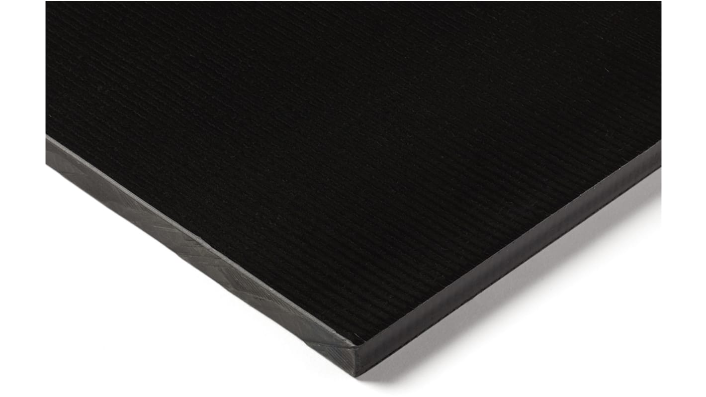 RS PRO Black Plastic Sheet, 305mm x 250mm x 40mm, Polyamide 6.6 glass fibre reinforced 30%