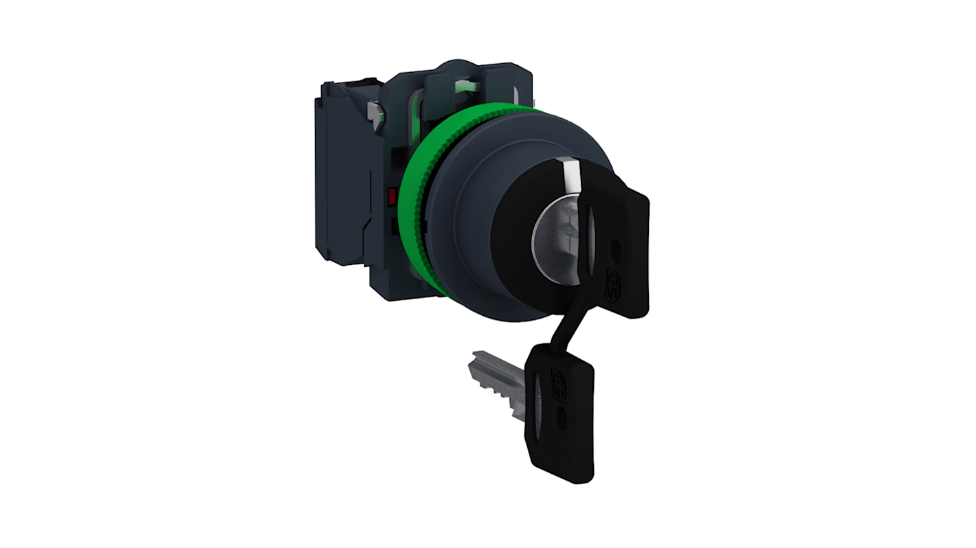 Interruttore a chiave XB5FG33 a 3 posizioni, DPST
