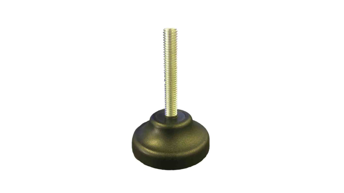 RS PRO M8 40mm Dia. Polyamide Adjustable Foot, 500kg Static Load Capacity