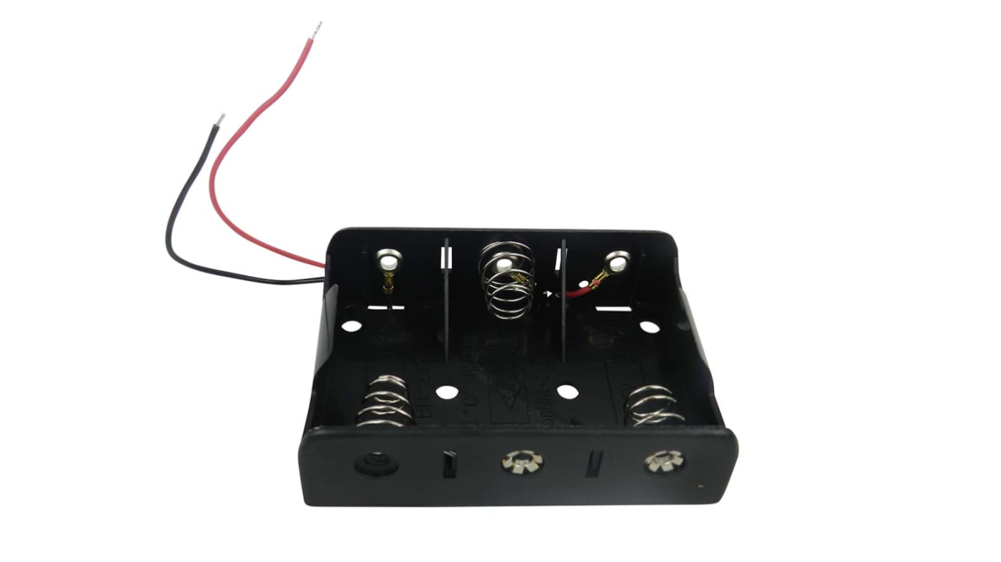 RS PRO C Battery Holder, Coil Spring Contact