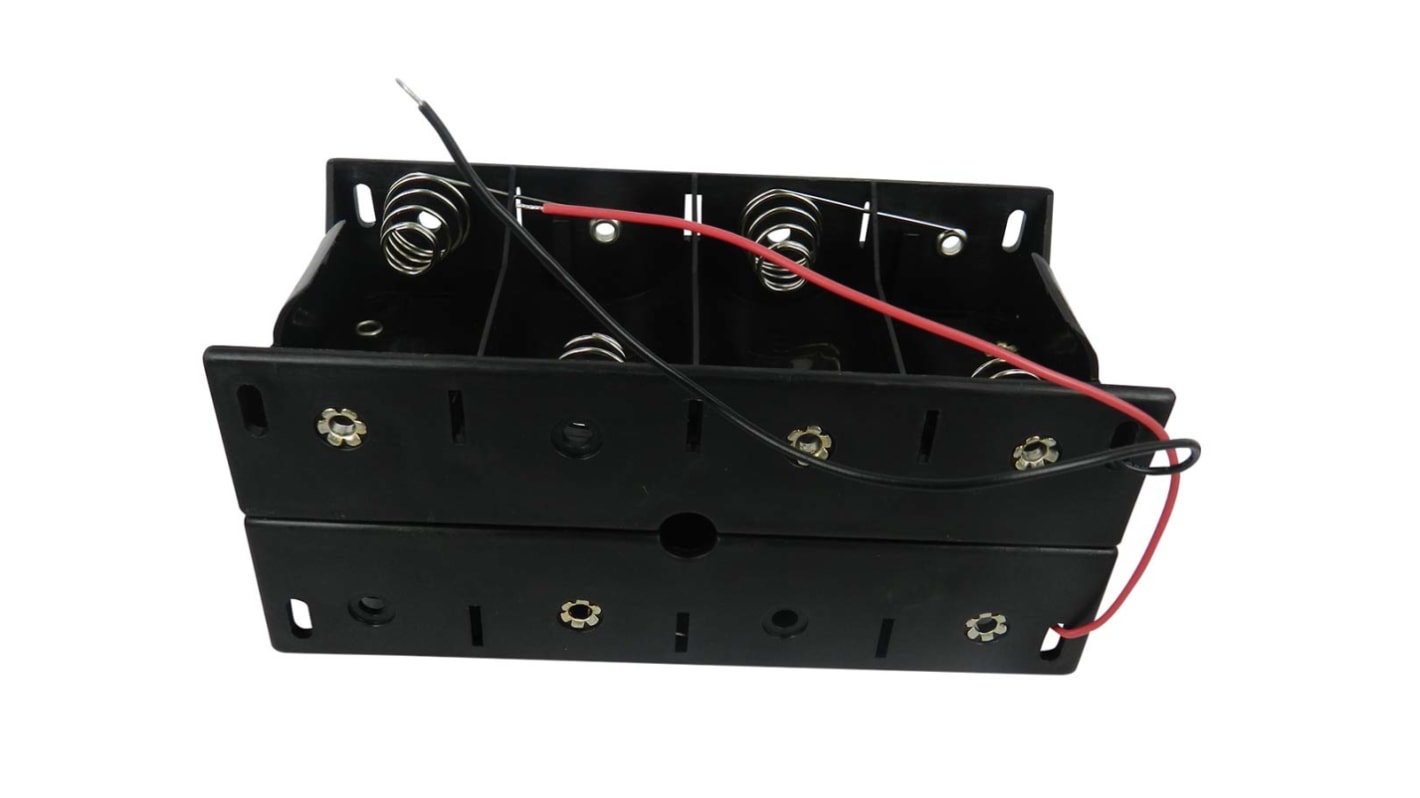 RS PRO D Battery Holder, Coil Spring Contact