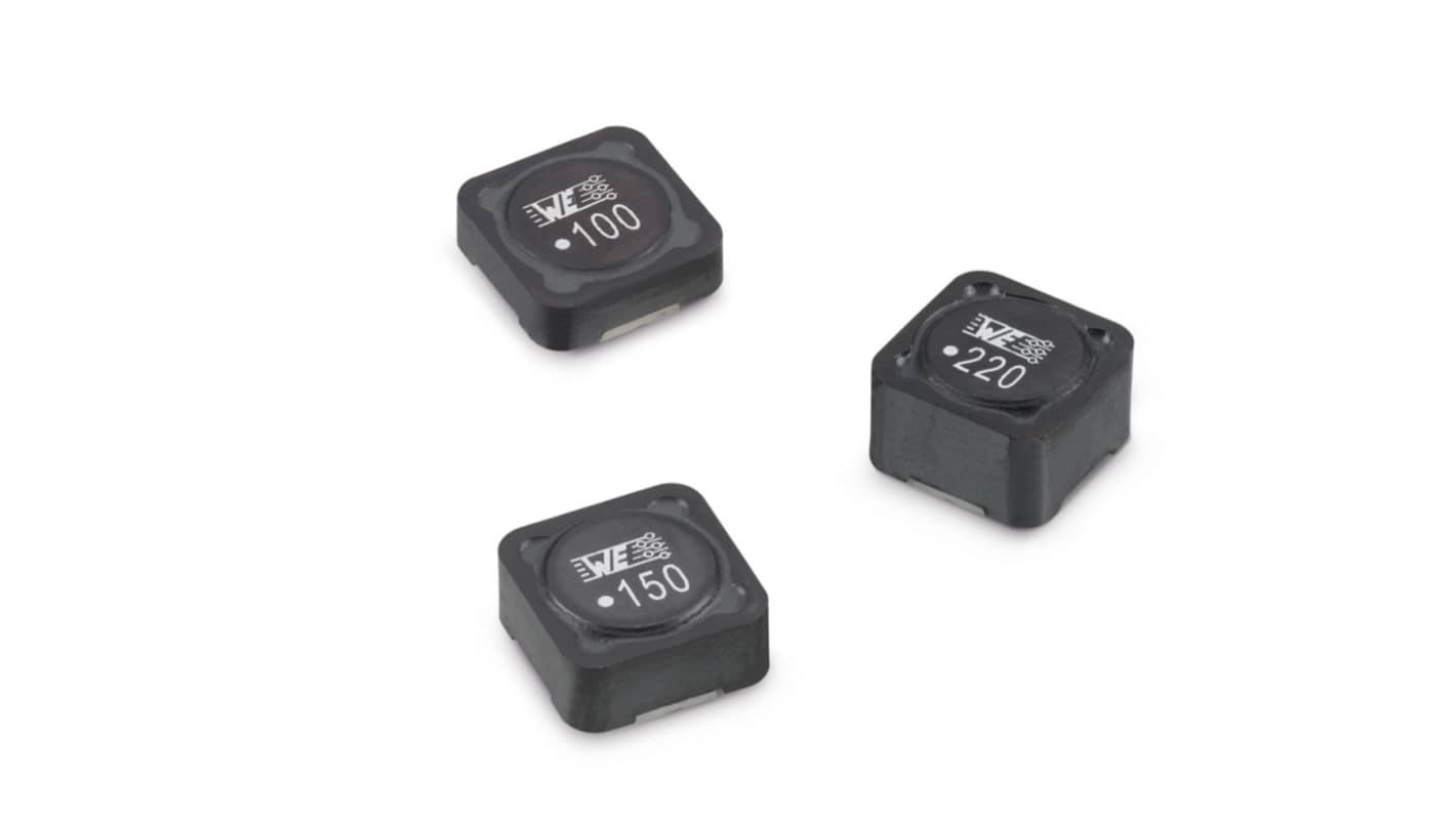 Wurth, WE-PD, SMT Shielded Wire-wound SMD Inductor with a MnZn Core, 3.3 μH ±30% Shielded 4.3A Idc