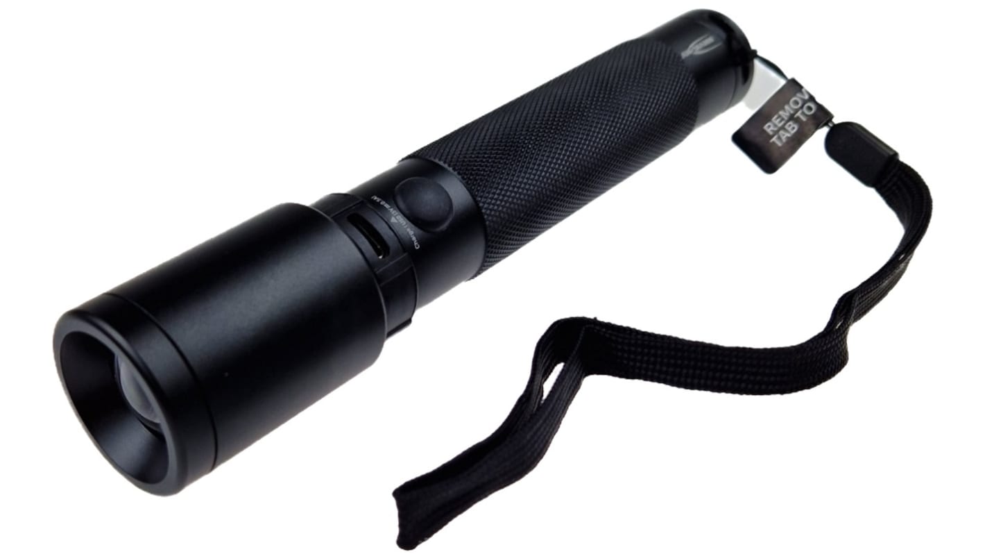 Ansmann LED Torch Black - Rechargeable 1000lm, 168.4 mm