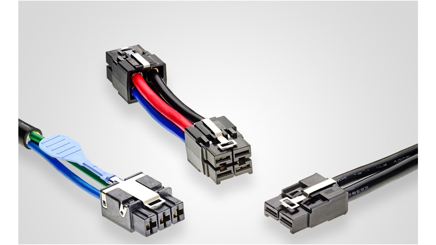 TE Connectivity 3 Way Female ELCON Mini to 3 Way Female ELCON Mini Wire to Board Cable, 250mm