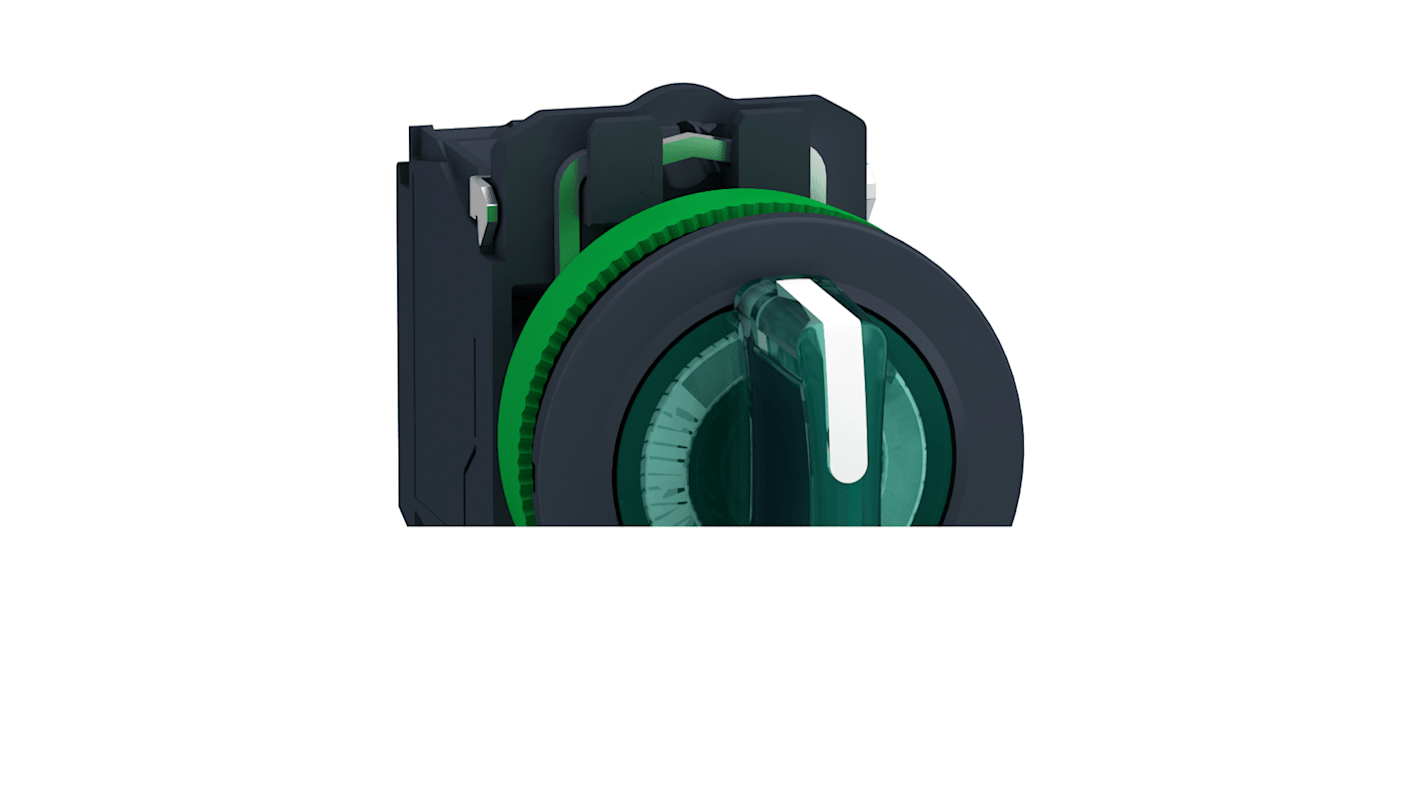 Schneider Electric Selector Switch - (SPDT) 30mm Cutout Diameter, Illuminated 3 Positions