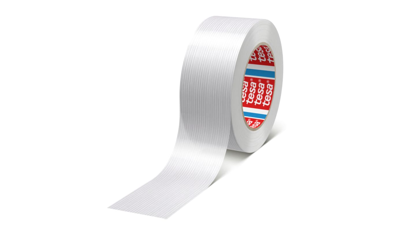 Tesa 53319-00009-00 Paketband, , Glasfaser-Filamentband, transparent, Stärke 108μm, 48mm x 50m