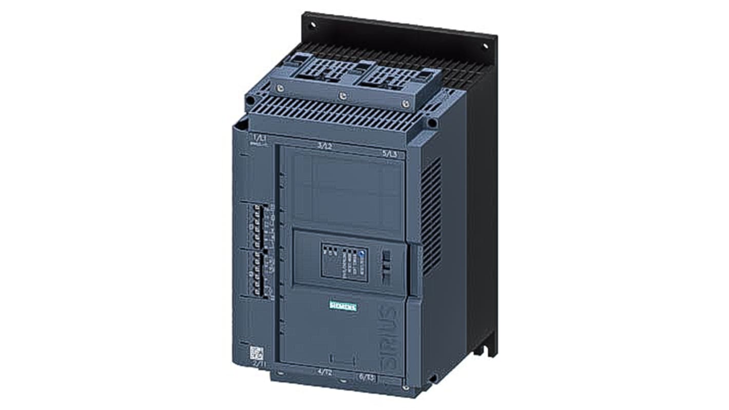 Siemens Soft Starter, Soft Start, 90 kW, 480 V ac, 3 Phase, IP00