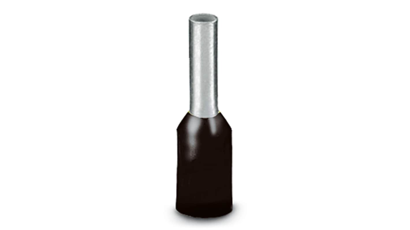 Phoenix Contact, 5 - 8 BK, AI 1 Insulated Ferrule, 8mm Pin Length, 1.8mm Pin Diameter, Black