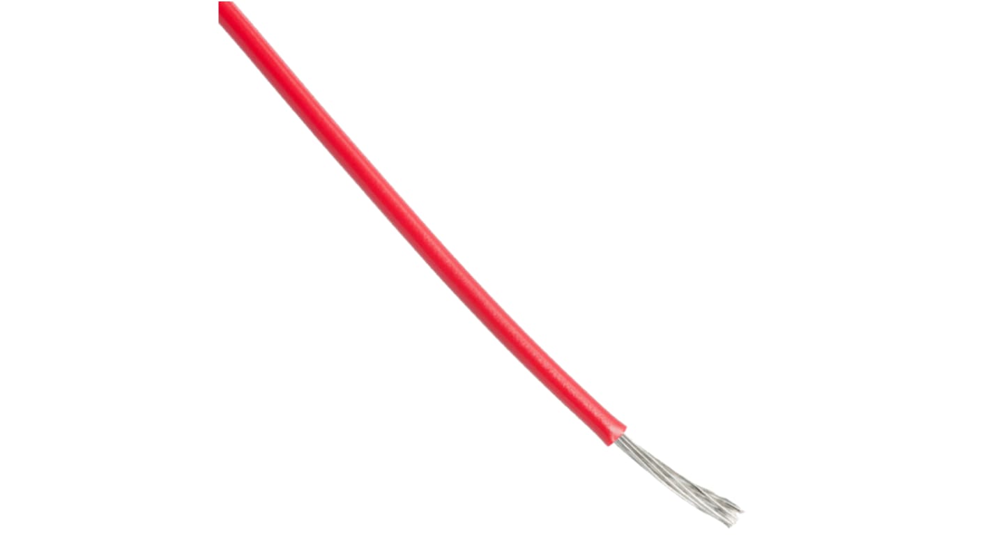 Alpha Wire Hook-up Wire PVC Series Red 0.33 mm² Hook Up Wire, 22 AWG, 7/0.25 mm, 30m, PVC Insulation, 7055 RD005
