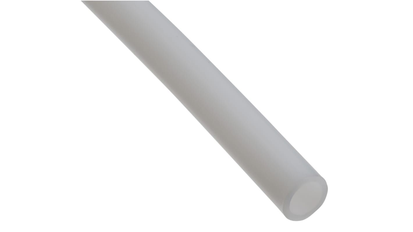 RS PRO PTFE, Flexible Tube, 10mm ID, 12mm OD, Clear, 50m