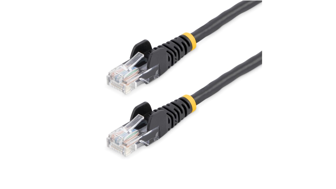 StarTech.com, 5m Cat5e, Black RJ45 to Male RJ45 Male, U/UTPUnshielded, Terminated PVC Sheath