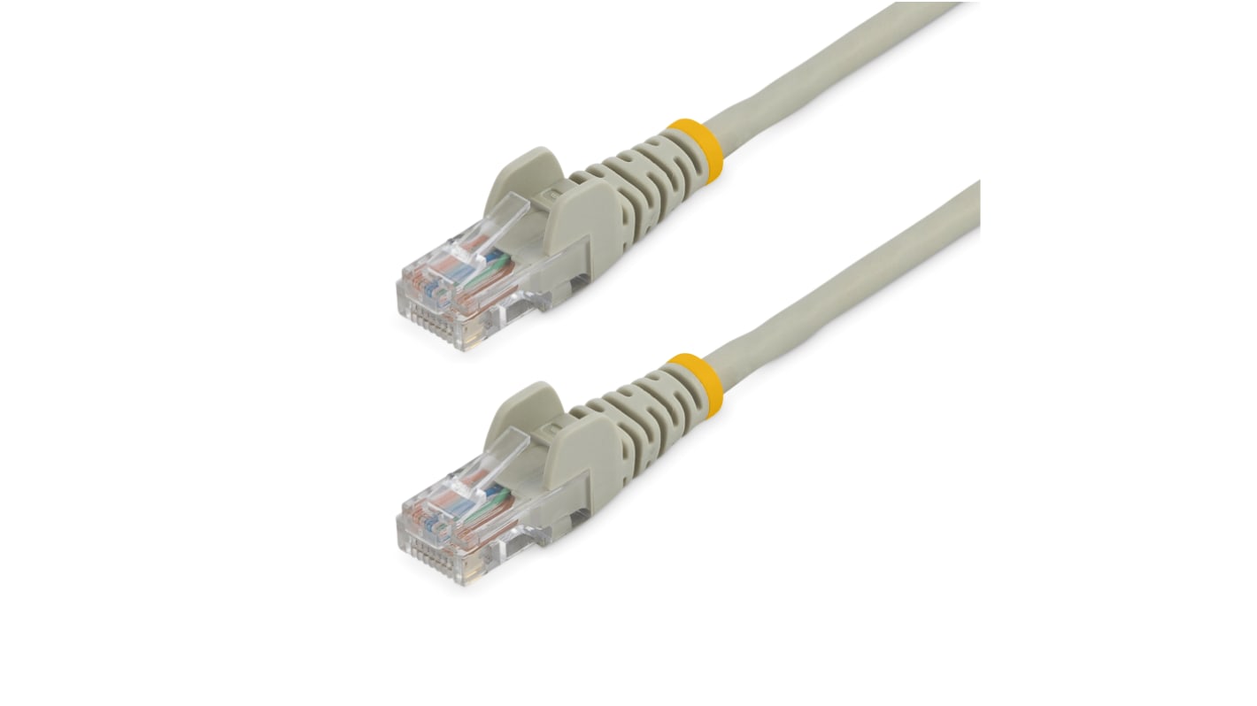 Cable Ethernet Cat5e U/UTP StarTech.com de color Gris, long. 10m, funda de PVC, Calificación CM