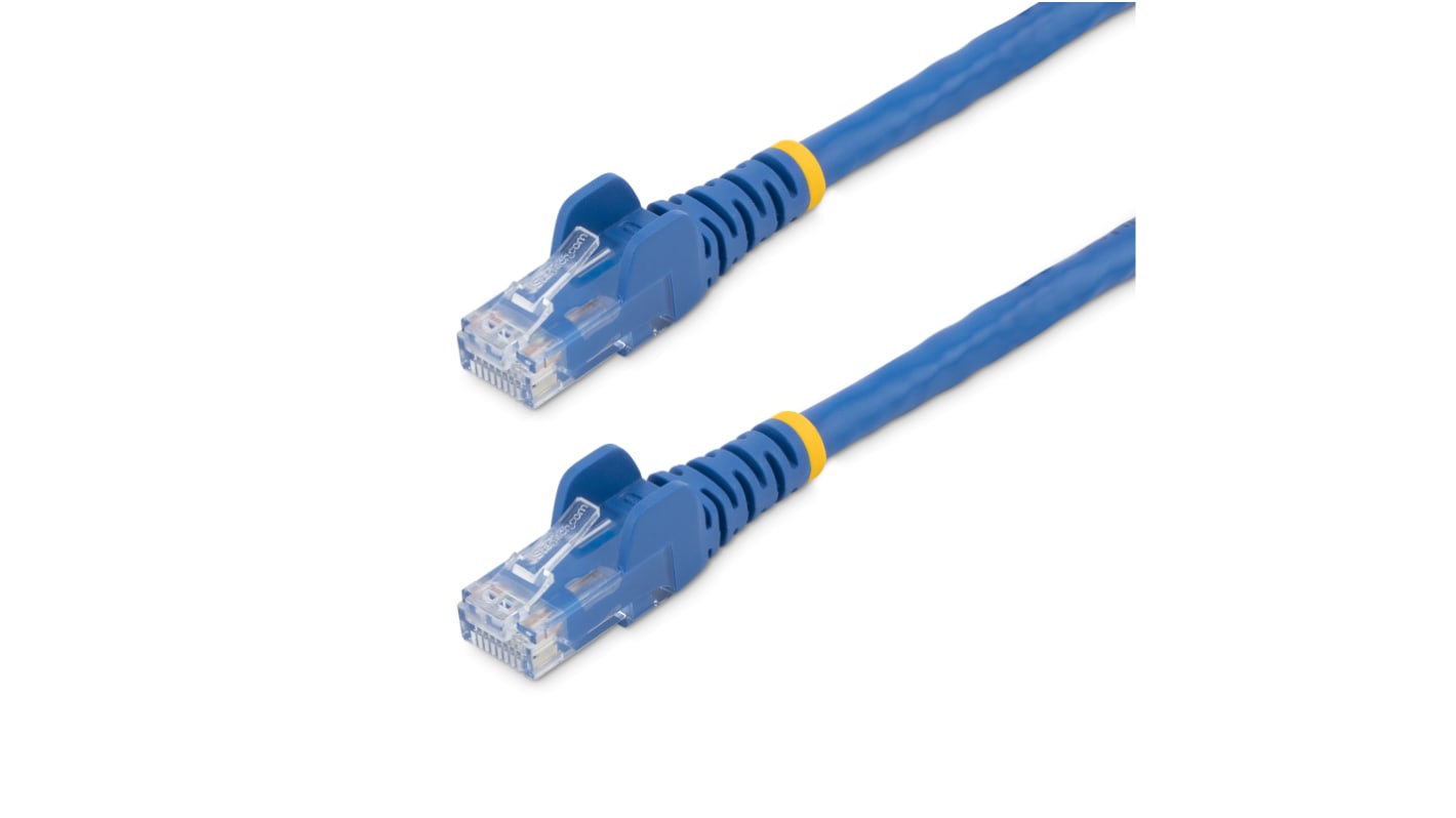 StarTech.com, 15m Cat6, Blue RJ45 to Male RJ45 Male, U/UTP Unshielded, Terminated PVC Sheath