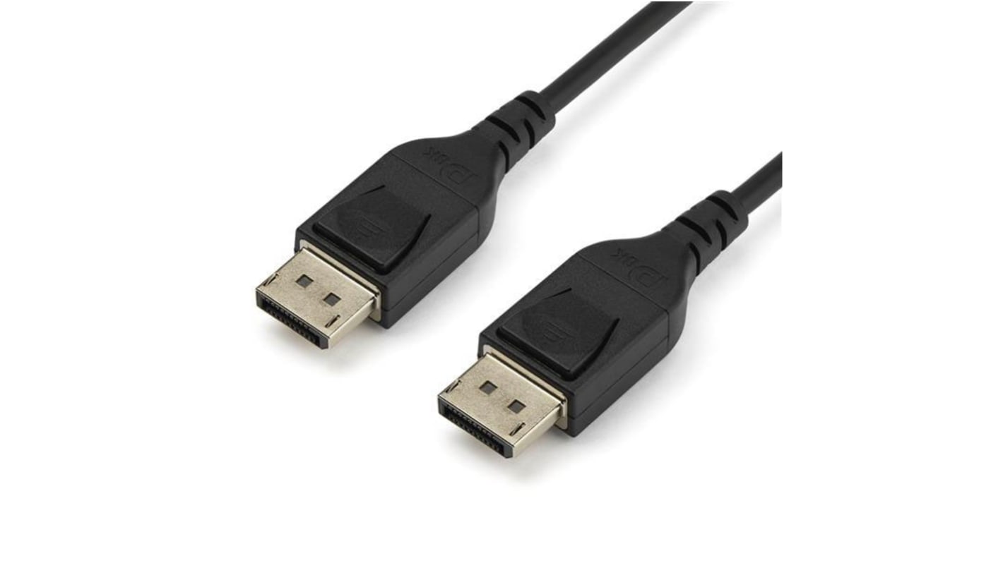 StarTech.com Male DisplayPort to Male DisplayPort, PVC  Cable, 8K @ 60 Hz, 2m