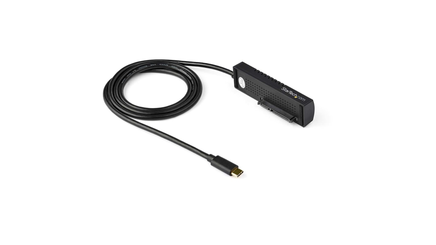 StarTech.com SATA-Adapter, USB-C-auf-SATA-Adapter, 1 Laufwerke, 2.5 zoll, 3.5 zoll 87 mm x 25 mm x 2 cm