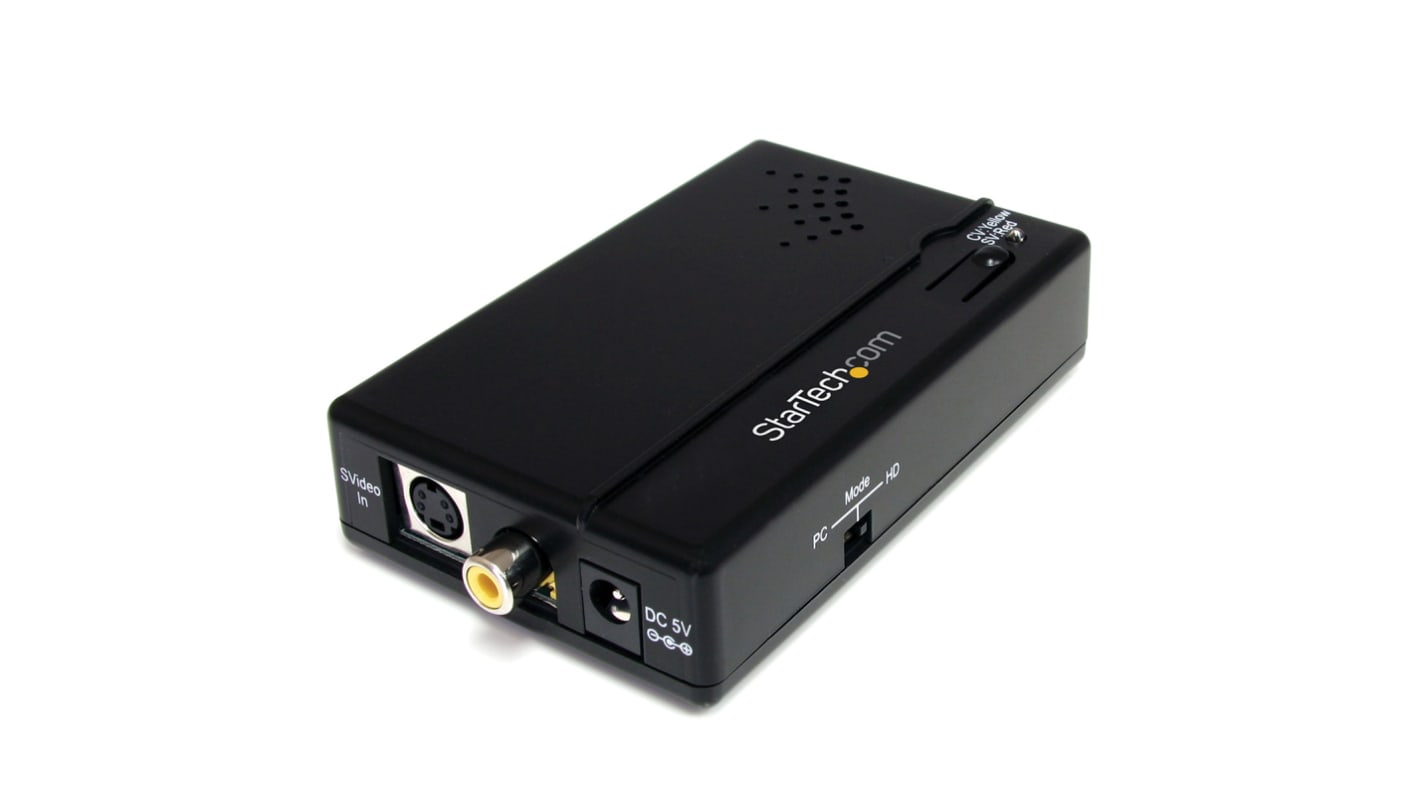 StarTech.com 3.5mm Stereo, Composite, S-Video to HDMI Video Converter, 1600 x 1200 Maximum Resolution