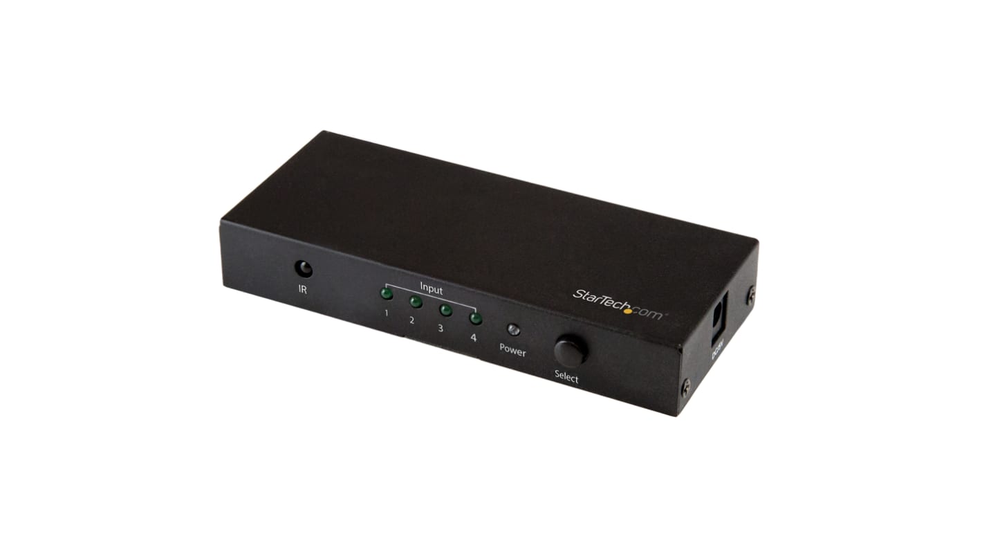 StarTech.com HDMI 切换器, 4输入, 1输出, 3840 x 2160像素, HDMI连接, 4端口