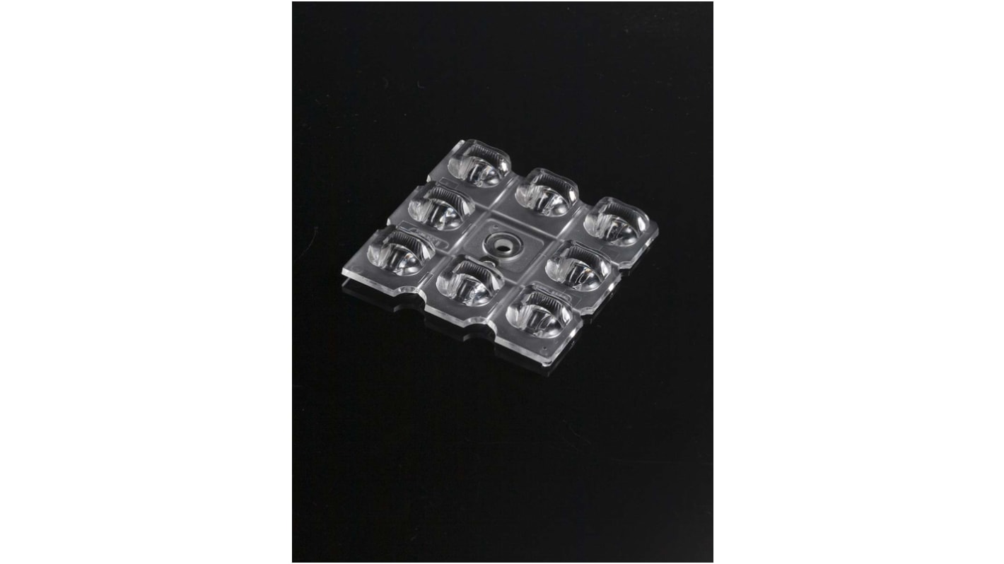 Ledil C16051_STRADELLA-8-HV-T1-A, STRADELLA Series 8-Way LED Lens, Asymmetric Beam