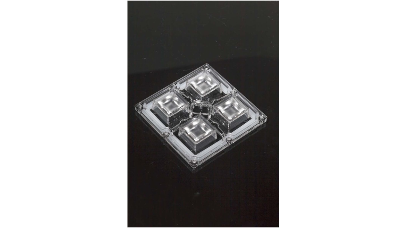 Ledil CS15765_HB-2X2MX-8-WWW, HighBay Series 4-Way LED Lens, 65 °