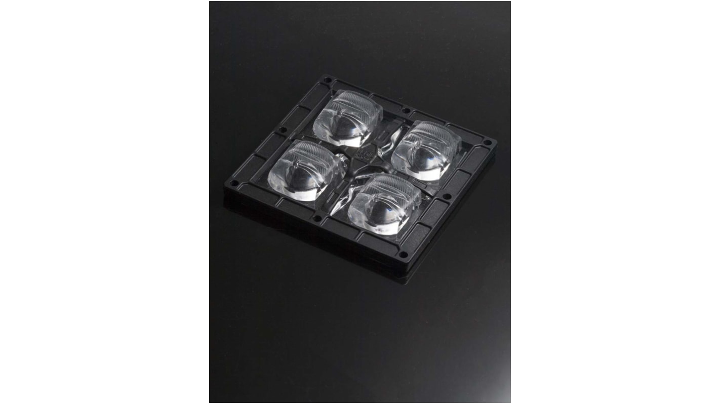 Ledil FP15672_STRADA-2X2MXS-T4-B, STRADA Series 4-Way LED Lens, Wide Beam