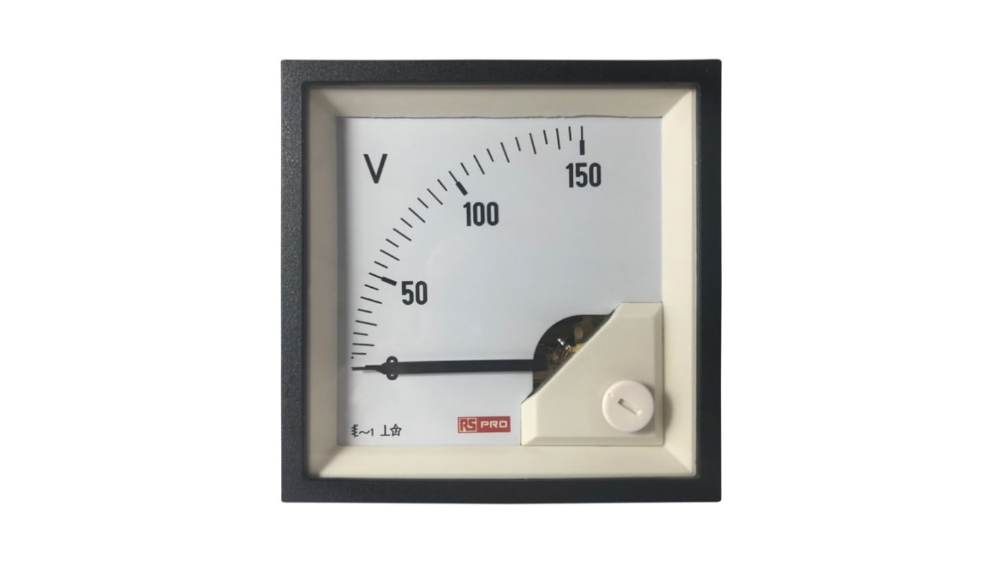 RS PRO Analogue Voltmeter AC, Analogue Display 1 %