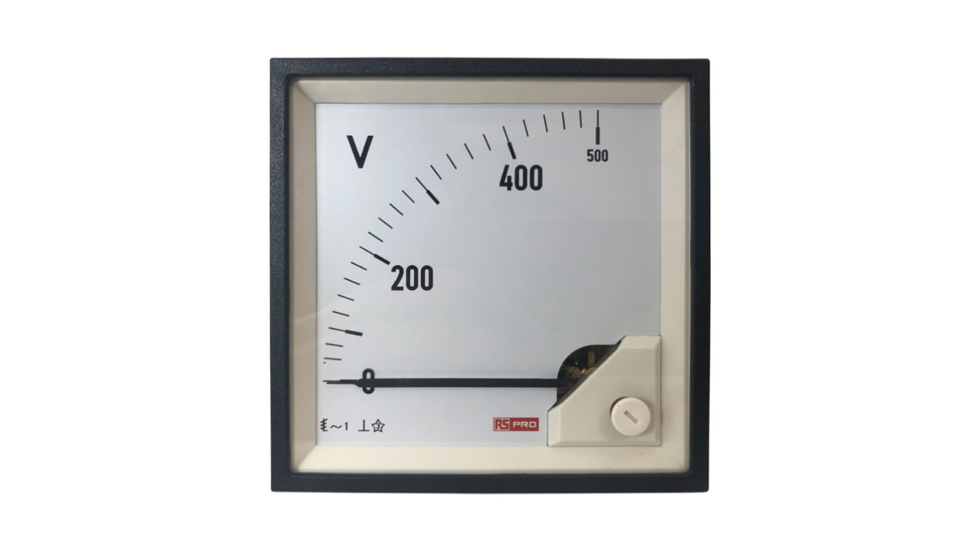RS PRO Analogue Voltmeter AC, Analogue Display 0.01